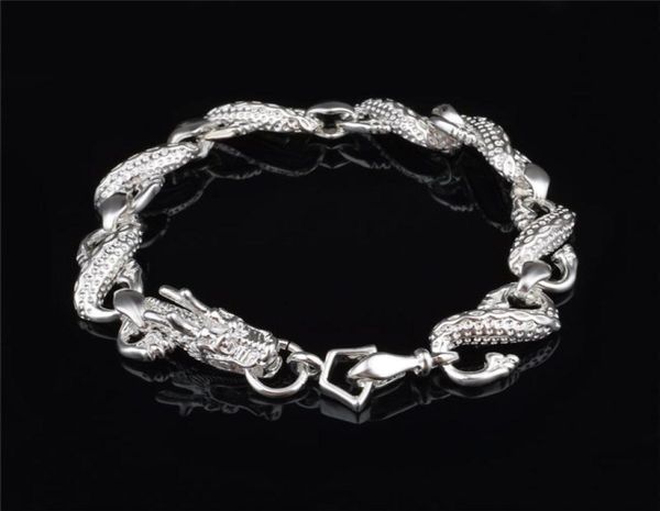 factory 925 sterling silver bracelet plated little white dragon cute design fashion jewelry for men 6632389, Black
factory 925 sterling silver bracelet plated little white dragon cute design fashion jewelry for men 6632389, Black