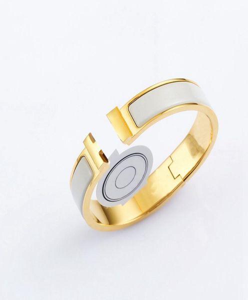 high version quality titanium steel bangle h gold color bracelet for women gift jewelry colored enamel s3886804886, Black
high version quality titanium steel bangle h gold color bracelet for women gift jewelry colored enamel s3886804886, Black
