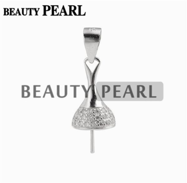 pendant setting for round pearls and cabochon 925 sterling silver zircons drop pendant findings 5 pieces1686314, Slivery;crystal
pendant setting for round pearls and cabochon 925 sterling silver zircons drop pendant findings 5 pieces1686314, Slivery;crystal