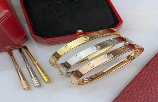 with box set love bracelets bangle silver rose gold bracelet stainless steel women men screwdriver designer bracelet couple1368633, Black
with box set love bracelets bangle silver rose gold bracelet stainless steel women men screwdriver designer bracelet couple1368633, Black