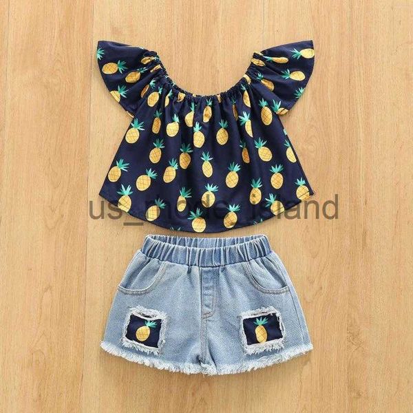 clothing sets clothing sets sleeveless fruit pattern denim shorts 2pcs fashion girl set children clothes kid suit girls boutique outfits x07, White
clothing sets clothing sets sleeveless fruit pattern denim shorts 2pcs fashion girl set children clothes kid suit girls boutique outfits x07, White