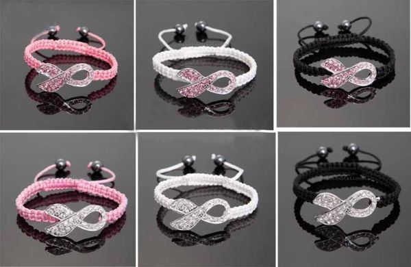 low 100pcs crystal pink ribbon breast cancer awareness bracelet fine gift9726730, Black
low 100pcs crystal pink ribbon breast cancer awareness bracelet fine gift9726730, Black