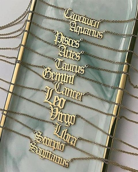 old english zodiac necklaces for women stainless steel letter constellation necklace astrology jewelry birthday gift3921704, Silver
old english zodiac necklaces for women stainless steel letter constellation necklace astrology jewelry birthday gift3921704, Silver