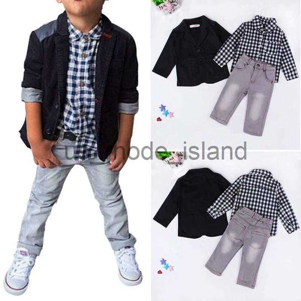 clothing sets 3pcs/set summer baby boys dress suits clothes for gentleman boys children shirts pants kids suit jacket + plaid shirt + jeans, White
clothing sets 3pcs/set summer baby boys dress suits clothes for gentleman boys children shirts pants kids suit jacket + plaid shirt + jeans, White