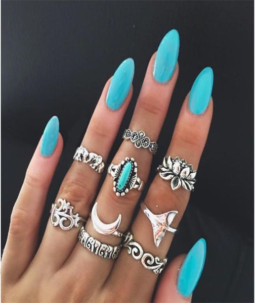 9piecesset joint ring for women wide index finger bohemian rings retro totem carved geometric rings with elephant fishtail8861618, Golden;silver
9piecesset joint ring for women wide index finger bohemian rings retro totem carved geometric rings with elephant fishtail8861618, Golden;silver