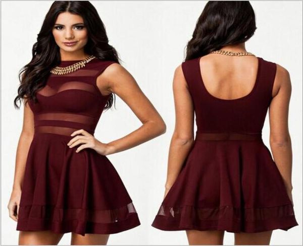 black blue red mesh panel club skater dress ladies transparent mini party summer dresses hollow out patchwork club1351271, White;black
black blue red mesh panel club skater dress ladies transparent mini party summer dresses hollow out patchwork club1351271, White;black