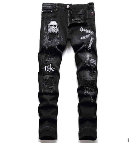 2023 zipper decorative jeans men's black jeans slim fit small feet new style pants trousers gzh3tq176, Blue
2023 zipper decorative jeans men's black jeans slim fit small feet new style pants trousers gzh3tq176, Blue