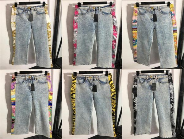 womens designer jeans trousers silk splicing straight pants high grade ladies denim pant clothing2306385, Blue
womens designer jeans trousers silk splicing straight pants high grade ladies denim pant clothing2306385, Blue