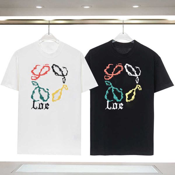 summer short sleeved t shirt fashion sweatshirt loe designer shirt men women round neck t shirts pure cotton tee luxury brand mens clothing, White;black
summer short sleeved t shirt fashion sweatshirt loe designer shirt men women round neck t shirts pure cotton tee luxury brand mens clothing, White;black
