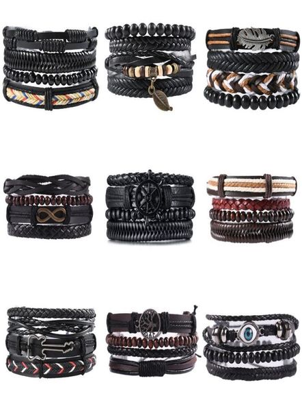 4pcsset vintage leather hemp bracelets stylish jewelry factory promotion gift for men women8051893, Golden;silver
4pcsset vintage leather hemp bracelets stylish jewelry factory promotion gift for men women8051893, Golden;silver