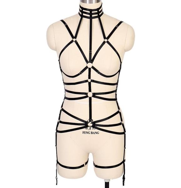 black harness belt set strap punk gothic lingerie plus size elastic bra garter belt body cage festival night woman suspender8206820, Black;white
black harness belt set strap punk gothic lingerie plus size elastic bra garter belt body cage festival night woman suspender8206820, Black;white