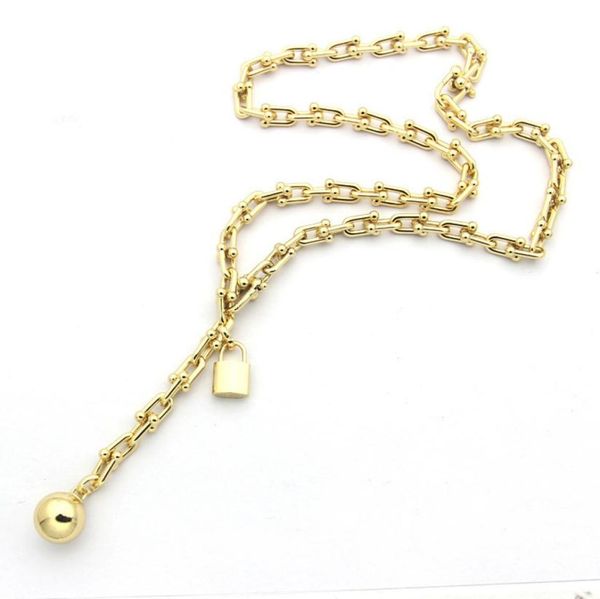 womens lock ball necklace designer jewelry mens ushaped necklace complete brand as wedding christmas gift8021748, Silver
womens lock ball necklace designer jewelry mens ushaped necklace complete brand as wedding christmas gift8021748, Silver