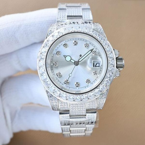 diamond watch 42mm mens watch automatic mechanical watch waterproof fashion business wristwatch montre de luxe watches for men--04, Slivery;brown
diamond watch 42mm mens watch automatic mechanical watch waterproof fashion business wristwatch montre de luxe watches for men--04, Slivery;brown