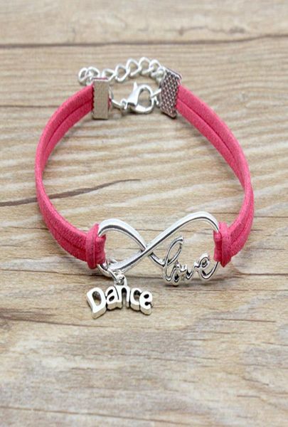 infinity love dance charm suede leather dancer bracelet pink red black gifts for women men girl bracelets jewelry7402233, Golden;silver
infinity love dance charm suede leather dancer bracelet pink red black gifts for women men girl bracelets jewelry7402233, Golden;silver