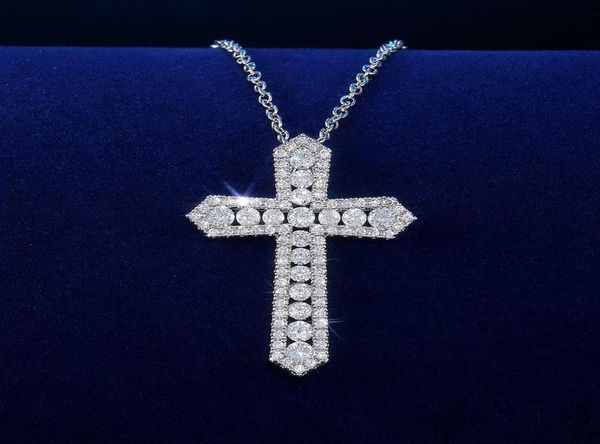 pendant necklaces luxury trendy silver plated cross for women and men shine white cz stone full paved fashion jewelry party gift5864379
pendant necklaces luxury trendy silver plated cross for women and men shine white cz stone full paved fashion jewelry party gift5864379
