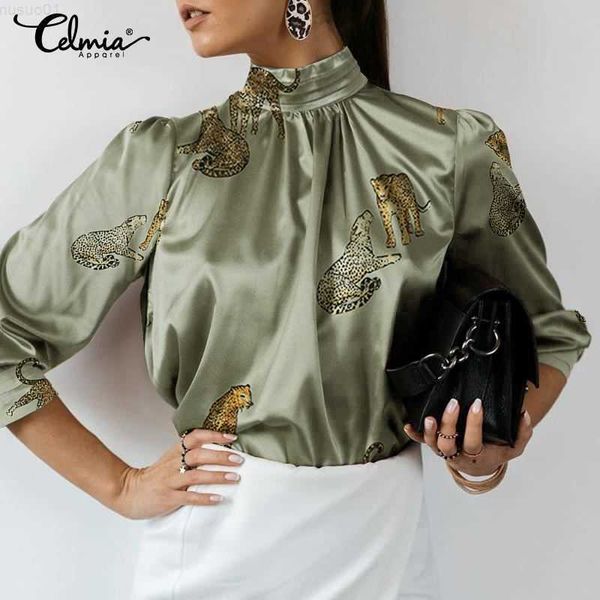 women's blouses shirts stylish women long sleeve stand collar elegant shirts celmia 2023 autumn retro tiger printed casual blouses par, White
women's blouses shirts stylish women long sleeve stand collar elegant shirts celmia 2023 autumn retro tiger printed casual blouses par, White