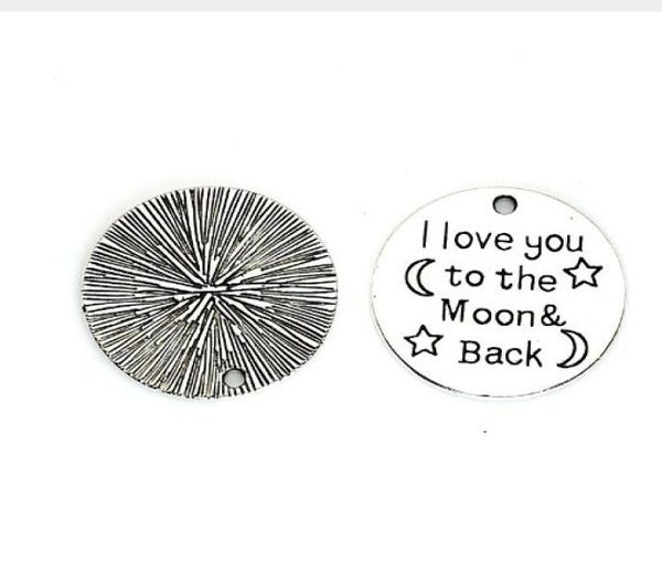 100pcs antique silver i love you to the moon and back charms pendants 25mm9702061, Bronze;silver
100pcs antique silver i love you to the moon and back charms pendants 25mm9702061, Bronze;silver