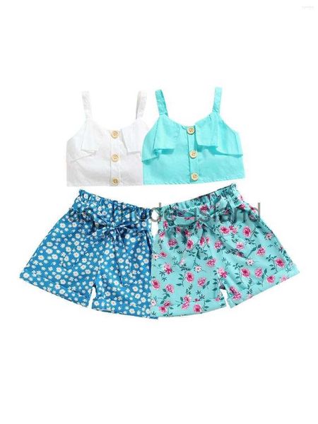 clothing sets clothing sets infant kids suit set summer solid color v-neck camisole flower print shorts waist belt white/blue 2-7 years x071
clothing sets clothing sets infant kids suit set summer solid color v-neck camisole flower print shorts waist belt white/blue 2-7 years x071