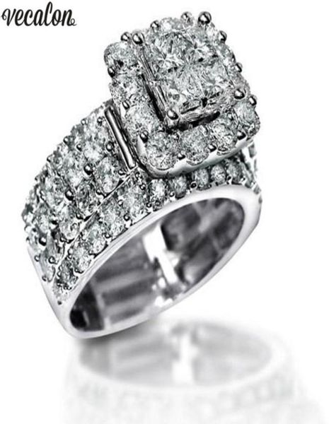 vecalon luxury lovers promise ring 925 sterling silver diamond cz engagement wedding band rings for women men jewelry gift1417992, Slivery;golden
vecalon luxury lovers promise ring 925 sterling silver diamond cz engagement wedding band rings for women men jewelry gift1417992, Slivery;golden