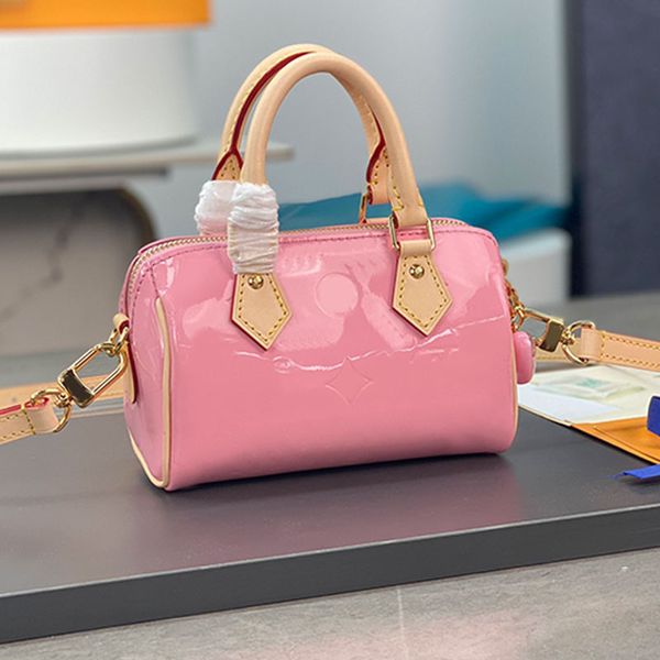 7a speedy pillow bag women designer handbags pink patent leather totes handle shoulder cross body bags classic mini tote removable shoulder
7a speedy pillow bag women designer handbags pink patent leather totes handle shoulder cross body bags classic mini tote removable shoulder