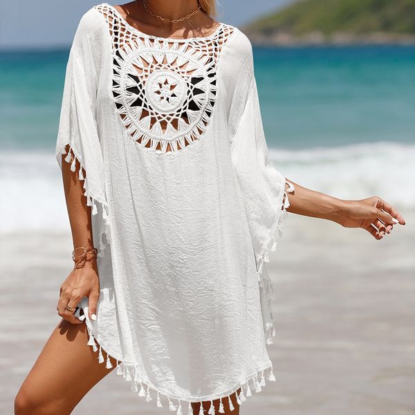 urban dresses 2023 casual summer women dress beach coverup hollow out solid short sleeve tassels bathing suit coverup bikini shirt 230711, White;black
urban dresses 2023 casual summer women dress beach coverup hollow out solid short sleeve tassels bathing suit coverup bikini shirt 230711, White;black