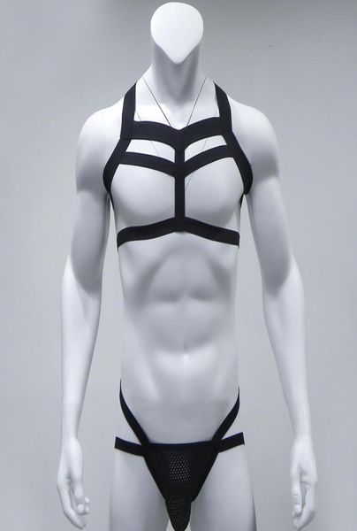 men039s costumes gay night club wear nylon bondage underwear thongs g string halter neck body chest harness male lingerie 5385980, Black
men039s costumes gay night club wear nylon bondage underwear thongs g string halter neck body chest harness male lingerie 5385980, Black