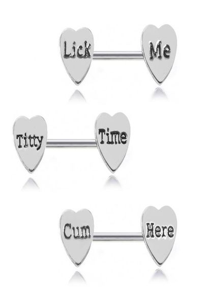 letter heart nipple ring stainless steel tongue rings bar body piercing jewelry for women gift will and sandy5962765, Silver
letter heart nipple ring stainless steel tongue rings bar body piercing jewelry for women gift will and sandy5962765, Silver