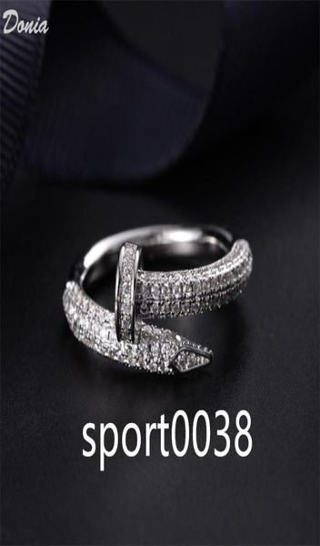 donia jewelry luxury ring exaggerated european and american fashion nails titanium microinlaid zircon creative designer gifts2081711, Silver
donia jewelry luxury ring exaggerated european and american fashion nails titanium microinlaid zircon creative designer gifts2081711, Silver