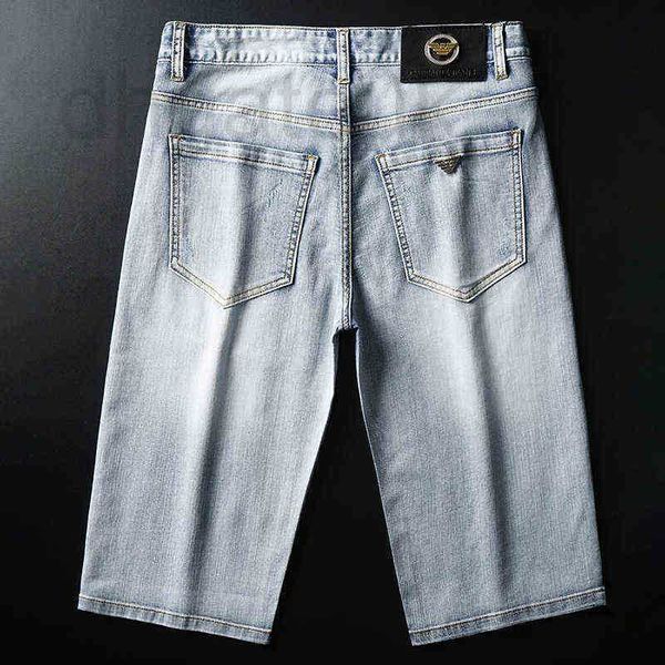 men's jeans designer denim brand midpants summer thin cropped shorts elastic straight tube light luxury grey white breeches 13oe, Blue
men's jeans designer denim brand midpants summer thin cropped shorts elastic straight tube light luxury grey white breeches 13oe, Blue