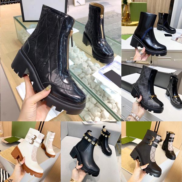 women matelasse lace-up booties designer boots leather ankle boot belt quilted shoe with box size35-42, Black
women matelasse lace-up booties designer boots leather ankle boot belt quilted shoe with box size35-42, Black