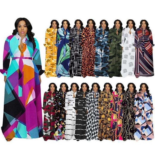 3xl casual dresses for women designer autumn winter plus size clothing loose skirt fashion print colourful shirt dress, Black;gray
3xl casual dresses for women designer autumn winter plus size clothing loose skirt fashion print colourful shirt dress, Black;gray