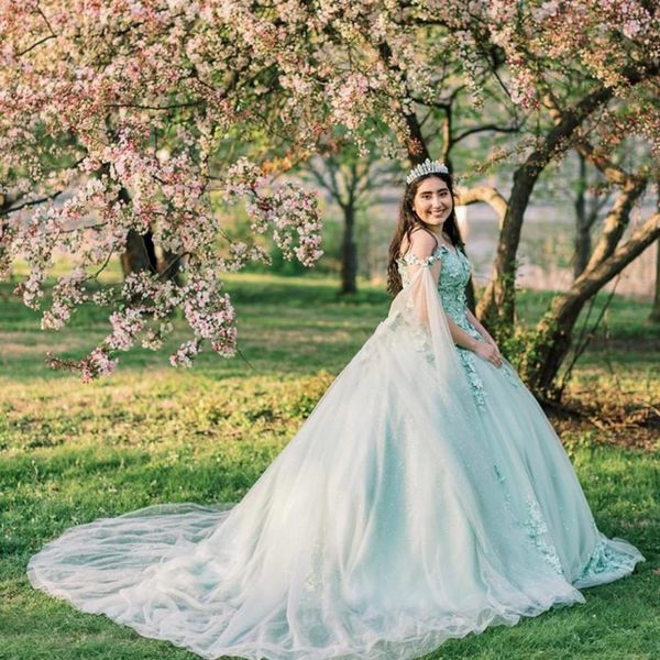 mint green princess ball gown quinceanera dresses 2023 bow sparkly sequins appliques with cape luxury vestidos de 15 anos, Blue;red
mint green princess ball gown quinceanera dresses 2023 bow sparkly sequins appliques with cape luxury vestidos de 15 anos, Blue;red