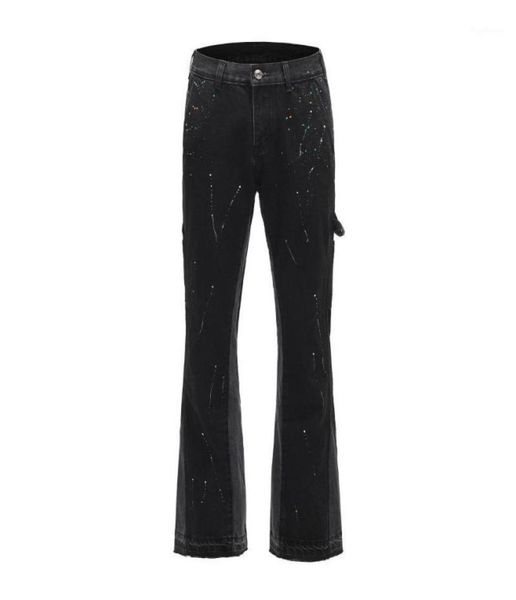 men039s jeans urban streetwear flare pants black wide leg hip hop splashed ink trousers men patchwork slim fit denim for menmen4044758, Blue
men039s jeans urban streetwear flare pants black wide leg hip hop splashed ink trousers men patchwork slim fit denim for menmen4044758, Blue
