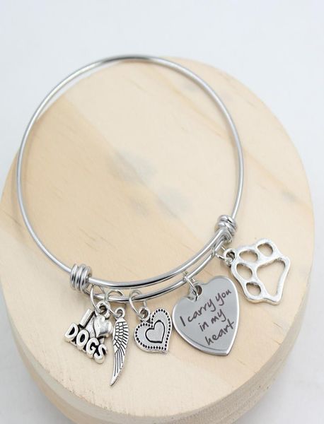 whole new arrival stainless steel wire bangle adjustable bangle animail paw print pet dog memorial bracelet bangle women jewel9341052, Golden;silver
whole new arrival stainless steel wire bangle adjustable bangle animail paw print pet dog memorial bracelet bangle women jewel9341052, Golden;silver