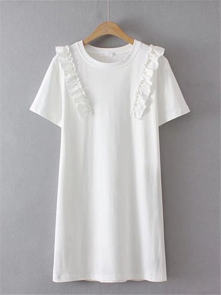 plus size dresses size women's clothing in summer short sleeve crew neck solid color frills on the shoulders large tshirt dress 230711, Black
plus size dresses size women's clothing in summer short sleeve crew neck solid color frills on the shoulders large tshirt dress 230711, Black