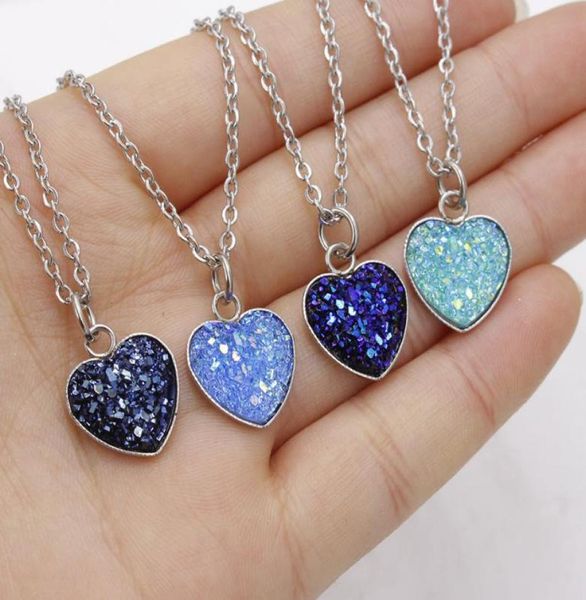16colors fashion women039s heart crystals gem resin druzy stainless steel pendant necklace jewelry gift pendant necklace5170770, Silver
16colors fashion women039s heart crystals gem resin druzy stainless steel pendant necklace jewelry gift pendant necklace5170770, Silver