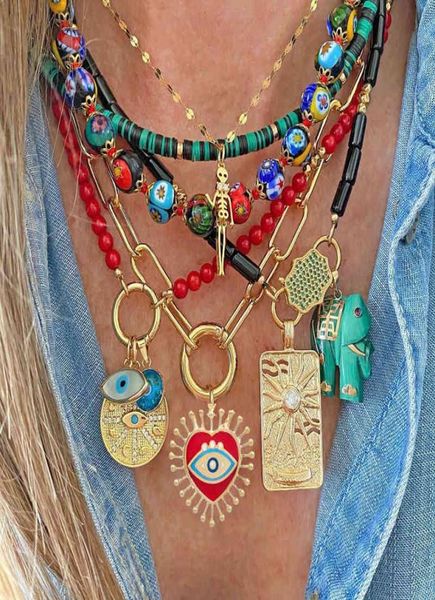 evil eye heart red green necklace for women choker goth aesthetic boho vintage collier femme fashion summer jewelry pendant7565095, Silver
evil eye heart red green necklace for women choker goth aesthetic boho vintage collier femme fashion summer jewelry pendant7565095, Silver