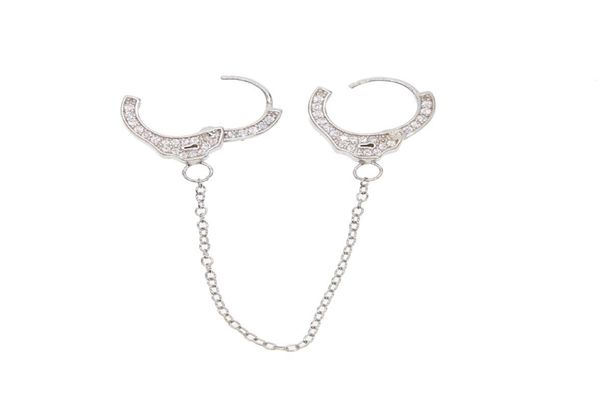 100 925 sterling silver handcuff earring 1 piece unique design long chain clip on hoop european women multi piercing earring5713429, Golden;silver
100 925 sterling silver handcuff earring 1 piece unique design long chain clip on hoop european women multi piercing earring5713429, Golden;silver