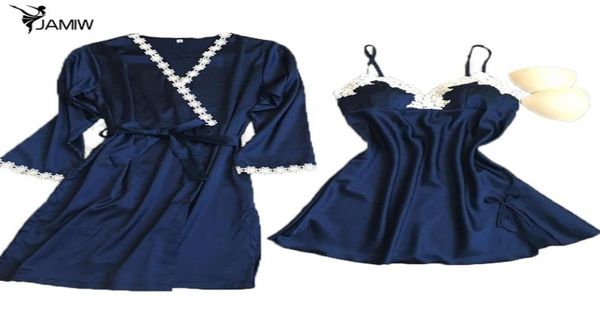 women robe sets silk nightdress faux bathrobe floral lace pajamas adjustable strap sleepwear sleepwear lingerie set6486632, Black;red
women robe sets silk nightdress faux bathrobe floral lace pajamas adjustable strap sleepwear sleepwear lingerie set6486632, Black;red