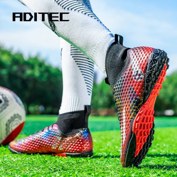safety shoes chuteiras society professional soccer long spikes tf ankle football boots outdoor grass cleats futsal 230711, Black;brown
safety shoes chuteiras society professional soccer long spikes tf ankle football boots outdoor grass cleats futsal 230711, Black;brown