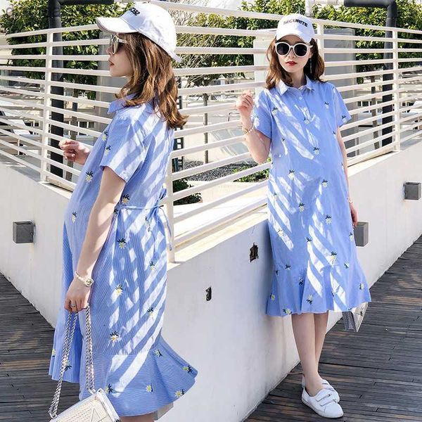 new summer maternity dresses fashionable stripe clothes medium length cotton casual dress for pregnant women l230712, White
new summer maternity dresses fashionable stripe clothes medium length cotton casual dress for pregnant women l230712, White