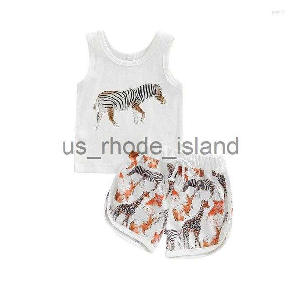 clothing sets clothing sets 2 pieces kids suit set summer animal print round neck sleeveless short pants for boys 6 months-4 years x0712, White
clothing sets clothing sets 2 pieces kids suit set summer animal print round neck sleeveless short pants for boys 6 months-4 years x0712, White