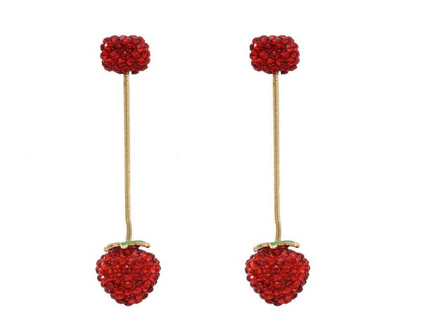 new cute fruit strawberry shape earring lovely girl with red full rhinestone dangle earrings for women fine jewelry accessories8502006, Silver
new cute fruit strawberry shape earring lovely girl with red full rhinestone dangle earrings for women fine jewelry accessories8502006, Silver