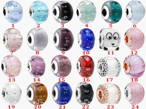fine jewelry authentic 925 sterling silver bead fit charm bracelets white blue bubble series colored glass safety chain pendant diy beads647, Black
fine jewelry authentic 925 sterling silver bead fit charm bracelets white blue bubble series colored glass safety chain pendant diy beads647, Black