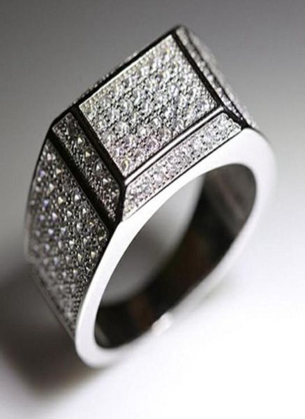 luxury 18k white gold filled mens ring ice out clear zircon inlaid gf jewelry52839066999897, Silver
luxury 18k white gold filled mens ring ice out clear zircon inlaid gf jewelry52839066999897, Silver