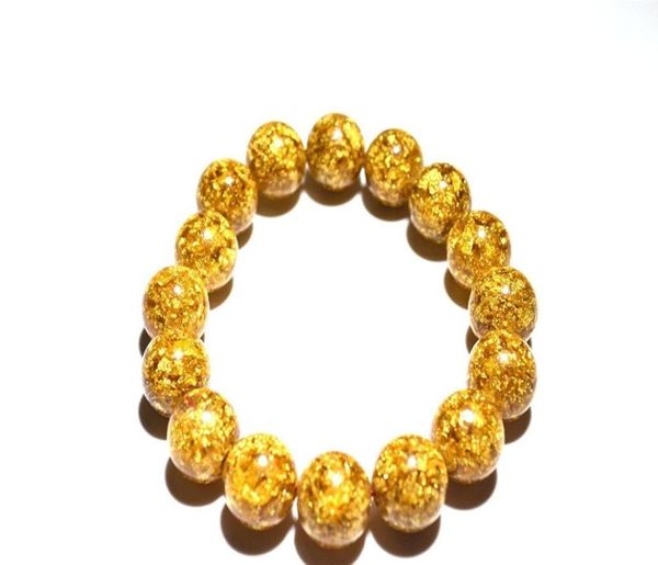 24k gold foil beads bracelet 12mm gemstone female fashion temperament jewelry gems accessories gifts whole5298418, Black
24k gold foil beads bracelet 12mm gemstone female fashion temperament jewelry gems accessories gifts whole5298418, Black