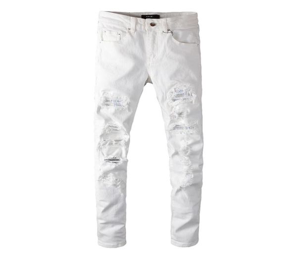 fashion desiger long slim white jeans patchworl ripped hole demin trousers streetwear pants for men9754824, Blue
fashion desiger long slim white jeans patchworl ripped hole demin trousers streetwear pants for men9754824, Blue
