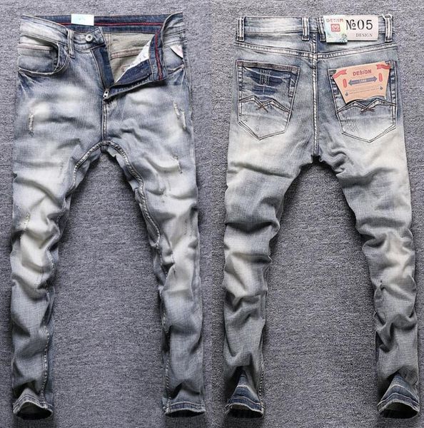 men039s jeans streetwear fashion men retro yellow blue elastic slim fit ripped trousers vintage designer casual denim pantsmen7004241
men039s jeans streetwear fashion men retro yellow blue elastic slim fit ripped trousers vintage designer casual denim pantsmen7004241