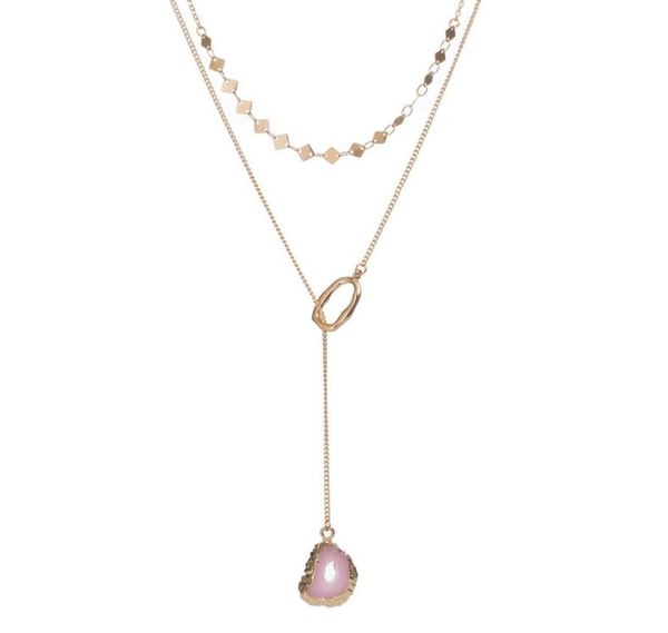 new ladies double necklace pink natural stone multilayer women pendant necklace charm necklace party jewelry accessories2195455, Black
new ladies double necklace pink natural stone multilayer women pendant necklace charm necklace party jewelry accessories2195455, Black