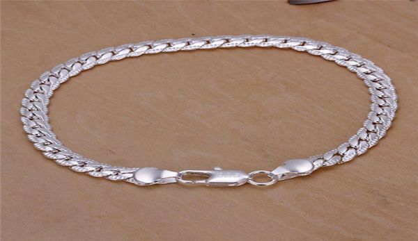 low price 925 sterling silver chain bracelet 5mmx20cm fashion men's jewelry 326306, Black
low price 925 sterling silver chain bracelet 5mmx20cm fashion men's jewelry 326306, Black